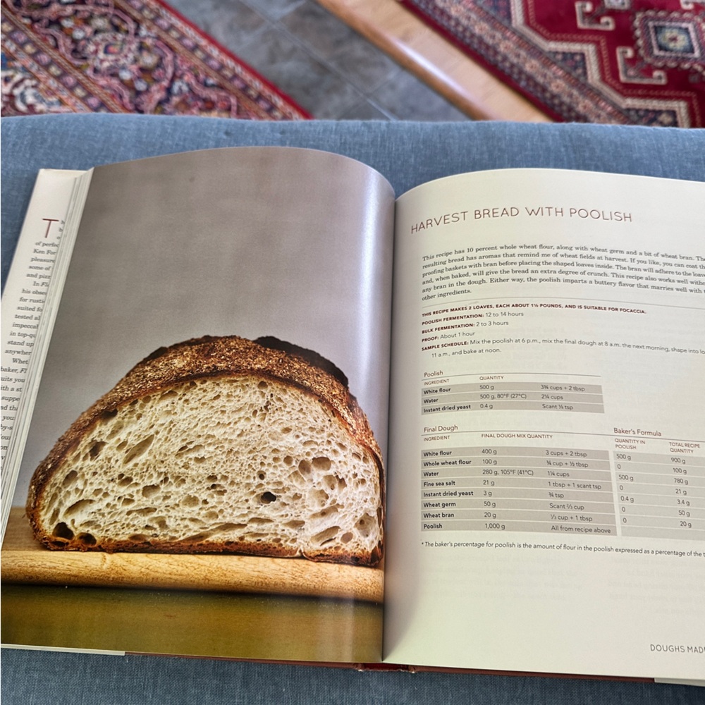 Flour, water, salt, yeast. Cooking artisan breads- by Ken Forkish. Hardcover - Picture 2 of 6